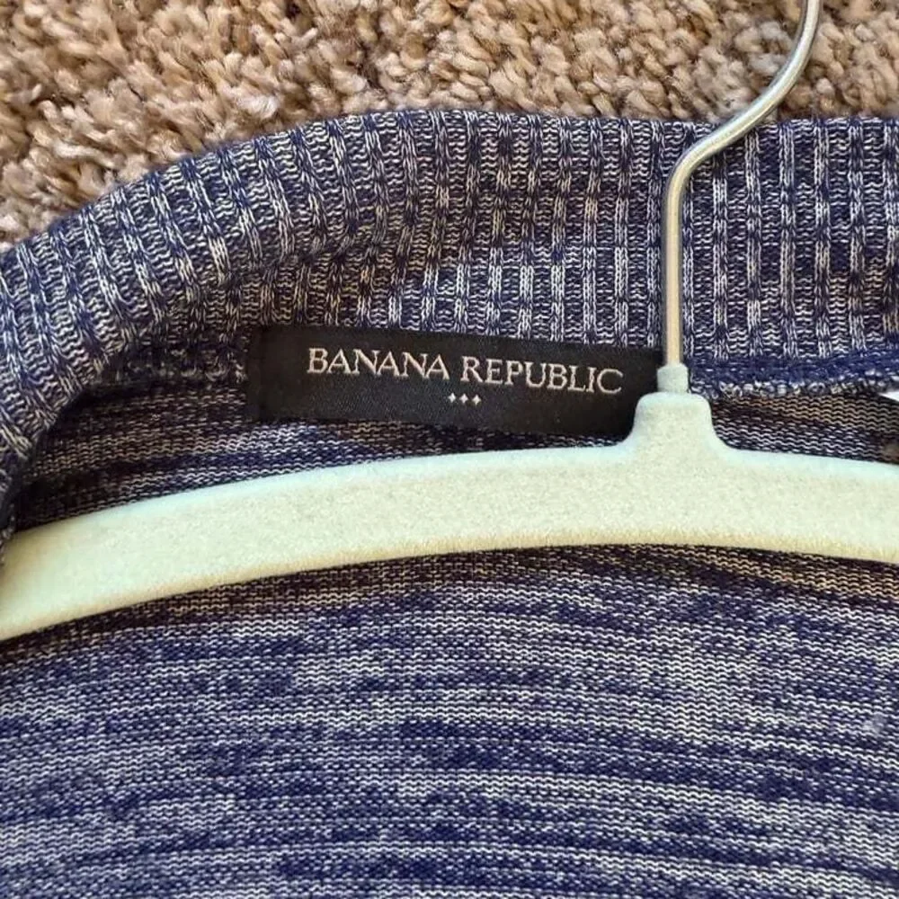 Banana Republic Women's Open Front Cardigan One Size Blue Gray Minimalist Winter